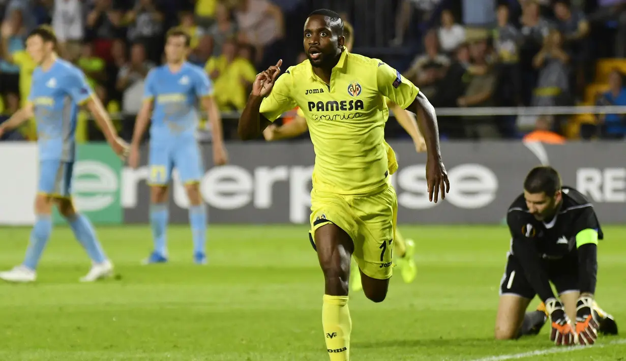 2. Cedric Bakambu (Villarreal) - 7 Gol. (AFP/Jose Jordan)