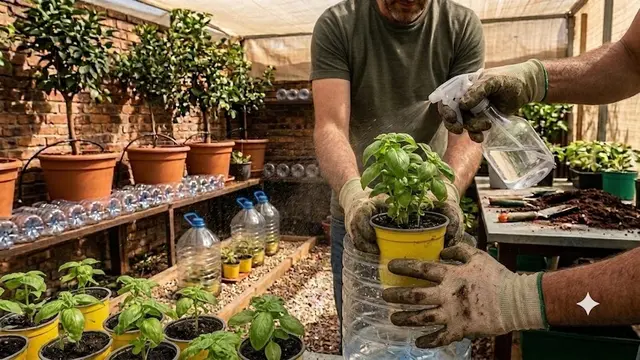 Cara Membuat Greenhouse Mini dari Botol Plastik/AI Generated