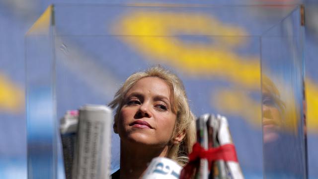 20170328-Shakira Hadiri Acara Amal di Markas Barcelona-AFP