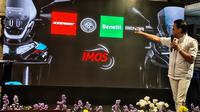 Morbidelli T1002PX, motor adventure bermesin V-twin 1002 cc, jadi bintang utama peluncuran di IMOS 2025 (Muhamad Ridwan/Liputan6.com).