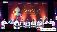 BRI Group memeriahkan Hari Kartini dengan kembali menggelar acara Woman (Wonderful and Magnificent) 2022 yang dihadiri 7.000 perempuan di Sentul International Convention Center (SICC), Kamis (21/4).