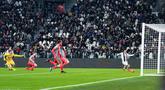 Cremonese dan Emil Audero kalah telak di markas Juventus pada pertandingan pekan ke-20 Serie A 2025/2026. I Grigiorossi dibantai lima gol tanpa balas di Allianz Stadium, Turin, Selasa (13-1-2026) dini hari WIB. (Fabio Ferrari/LaPresse via AP)