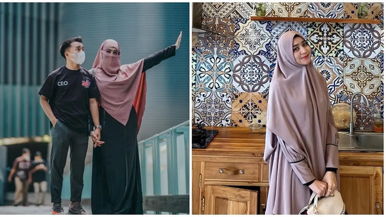 Tersebar Foto Tanpa Hijab, Ini 6 Potret Serell Thalib Istri Taqy Malik Pakai Cadar