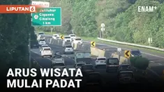 Tol Cipularang Lebaran Kedua Mulai Padat Arus Wisata