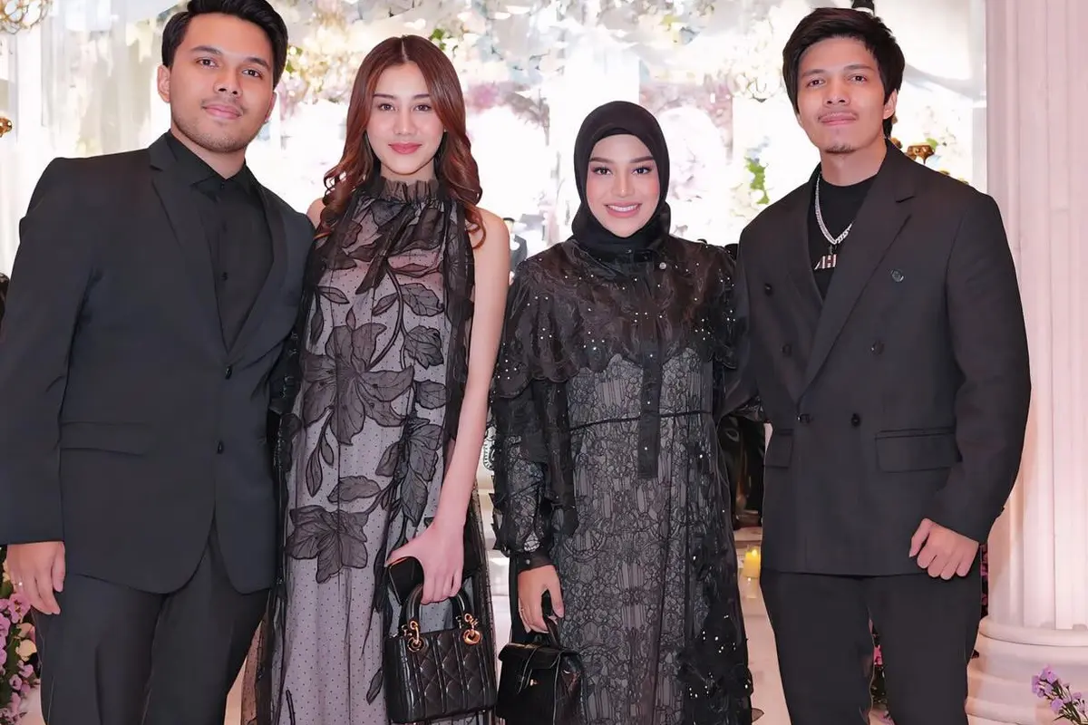 Ipar Rasa Bestie, 6 Gaya Kompak Aurel Hermansyah dan Aaliyah Massaid Hadiri Resepsi Pernikahan Nita Vior