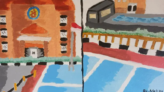 Lukisan Sekolah Bintang Mandiri School Karya Mallika
