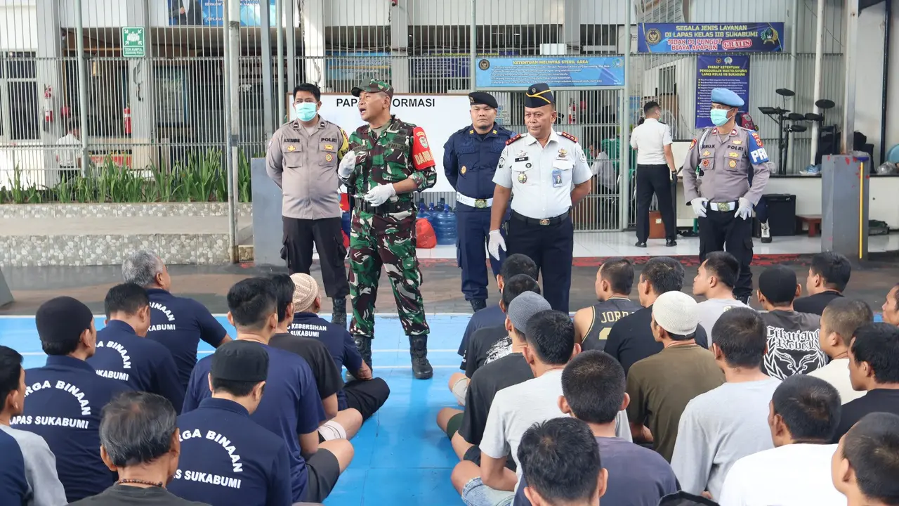 Sajam Rakitan hingga Makeup Terjaring Saat Razia di Lapas Sukabumi, Ada Tes Urine