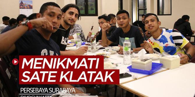 VIDEO: Kebersamaan Skuat Persebaya Menikmati Sate Klatak di Yogyakarta