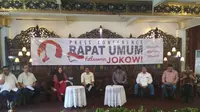 Gabungan relawan Jokowi akan berkumpul di Sentul, Sabtu besok.