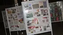Ratusan koleksi perangko pada pameran filateli di Kompleks Parlemen, Senayan, Jakarta, Selasa (26/3). Bertajuk 'Politik Dalam Perangko #2', pameran filateli diselenggarakan untuk menyambut Pemilu Serentak 2019, 17 April mendatang. (Liputan6.com/Helmi Fithriansyah)