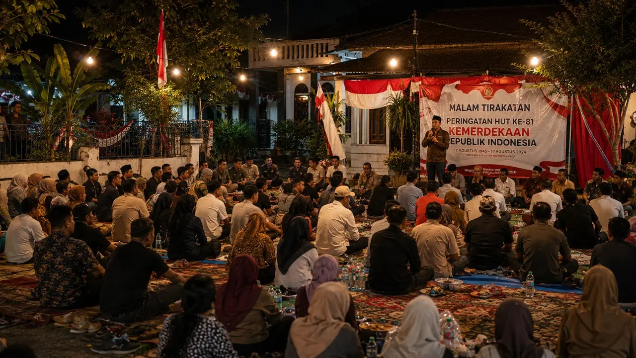 Sambutan Ketua RT Malam Tirakatan