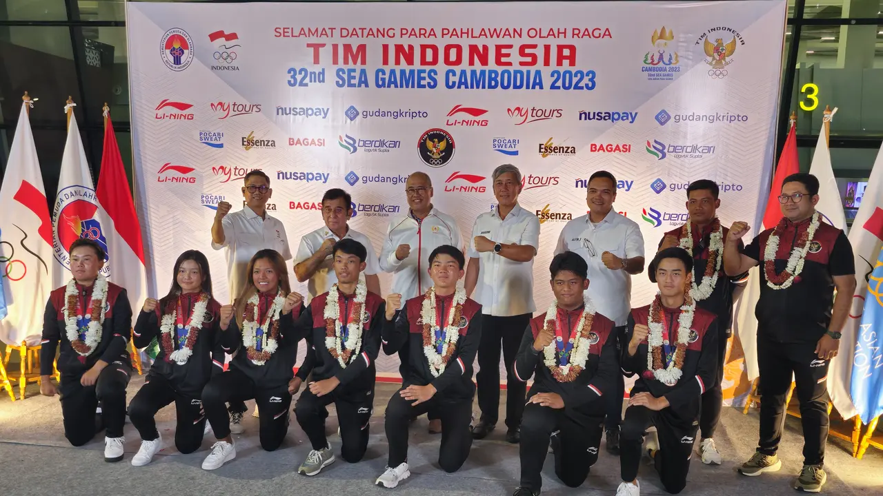 Pegolf Indonesia yang berjuang di SEA Games 2023 sudah tiba di tanah air