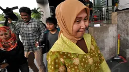 Alinda Agustine Quintansari diperiksa KPK sebagai saksi untuk tersangka Ratu Atut Chosiyah, Jakarta, Rabu (5/11/2014). (Liputan6.com/Miftahul Hayat) 