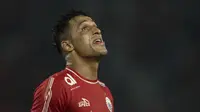 Striker Persija Jakarta, Addison Alves, saat melawan Bhayangkara FC pada laga Liga 1 di SUGBK, Jakarta, Jumat (23/3/2018). Kedua klub bermain imbang 0-0. (Bola.com/Vitalis Yogi Trisna)