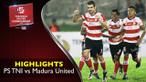 Video highlights Torabika Soccer Championship 2016 antara PS TNI vs Madura United yang berakhir dengan skor 1-2 di Stadion Siliwangi, Bandung, Minggu (1/5/2016).