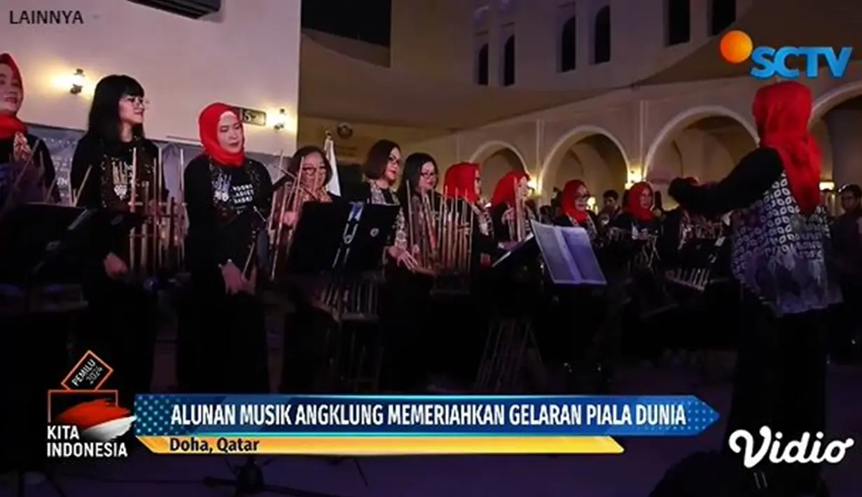 Piala Dunia memang dinanti oleh berbagai kalangan terutama penggemar sepak bola di penjuru dunia. Qatar sebagai tuan rumah menggandeng banyak pihak untuk menghadirkan berbagai acara menarik. Salah satu pihak yang digandeng panitia penyelenggara adalah Katara Cultural Village Foundation. (Liputan6.com/Vidio/SCTV)