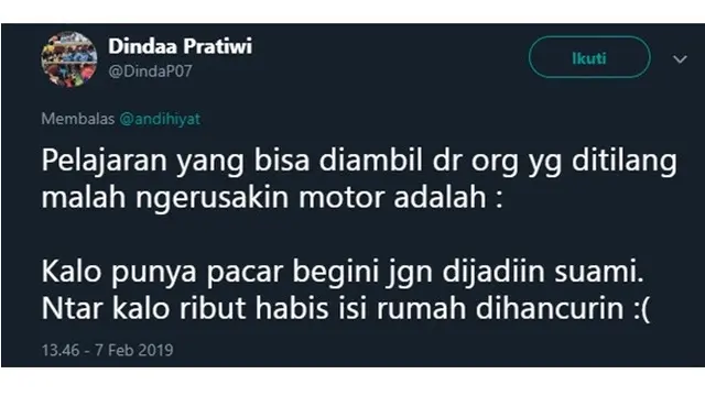 pria tak terima ditilang