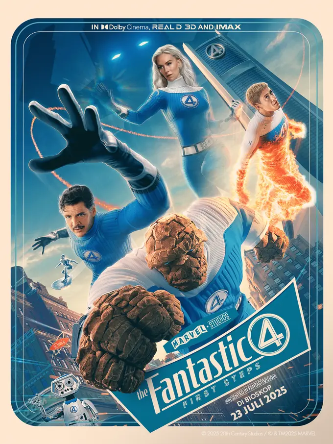 The Fantastic Four:First Steps tayang 23 juli 2025 di bioskop seluruh Indonesia