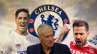 Chelsea - Didier Deschamps, Cesc Fabregas, Fernando Torres (Bola.com/Decika Fatmawaty)