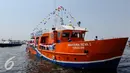 Teras BRI Kapal saat berlayar di Muara Angke, Jakarta, Selasa (4/8/2015). Teras BRI Kapal untuk menjangkau masyarakat pesisir Kepulauan. (Liputan6.com/Faizal Fanani)