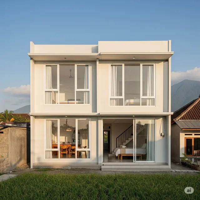 Inspirasi Rumah Sederhana di Kampung. Foto: Gemini