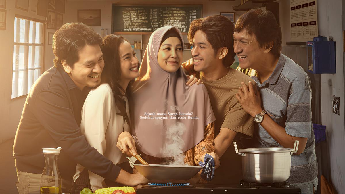 Final Poster Film Titip Bunda di Surga-Mu Hadirkan Makna Pelukan Ibu sebagai Tempat Pulang Paling Aman