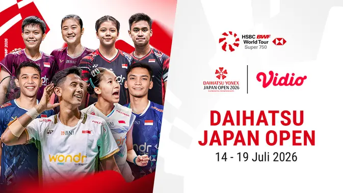 BWF Japan Open 2026 Tayang di Vidio, Cek Jadwal
