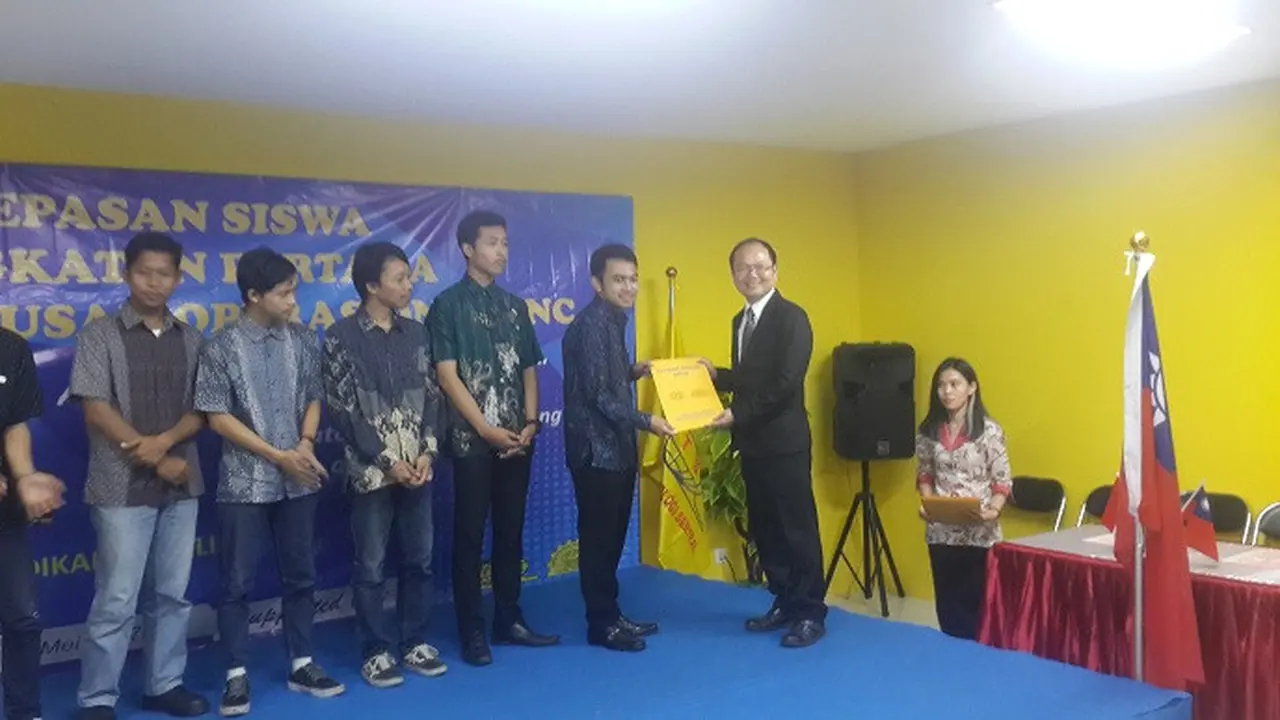Pelepasan peserta pendidikan keahlian LPK Formosa Teknologi Sentral, Taipei Economic & Trade Office (Rizki Akbar Hasan/Liputan6.com)