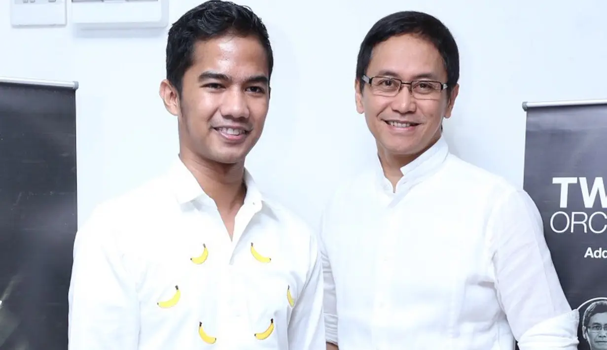 Dalam konser kali ini Addie MS bekerja sama dengan Twilite Orchestra, Twilite Chorus, dan Rama Widi, musisi harpa terbaik Indonesia. (Galih W. Satria/Bintang.com)