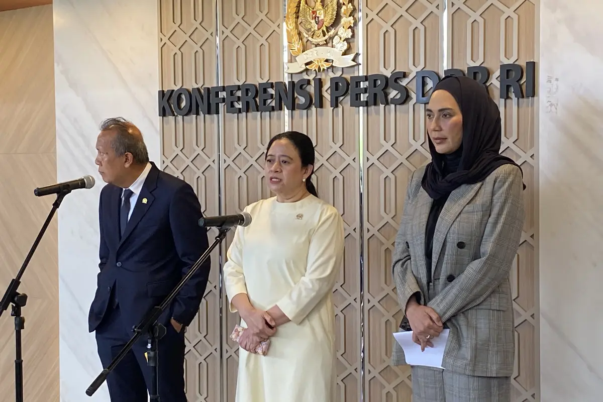Ketua DPR RI Puan Maharani di Kompleks Parlemen Senayan, Jakarta, Selasa (30/6/2026). (Liputan6.com/Delvira)