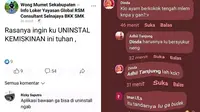 6 Balasan Status Facebook Ini Nyeleneh Banget, Bikin Perdebatan (IG/dagelan FB/kementrian humor indonesia)
