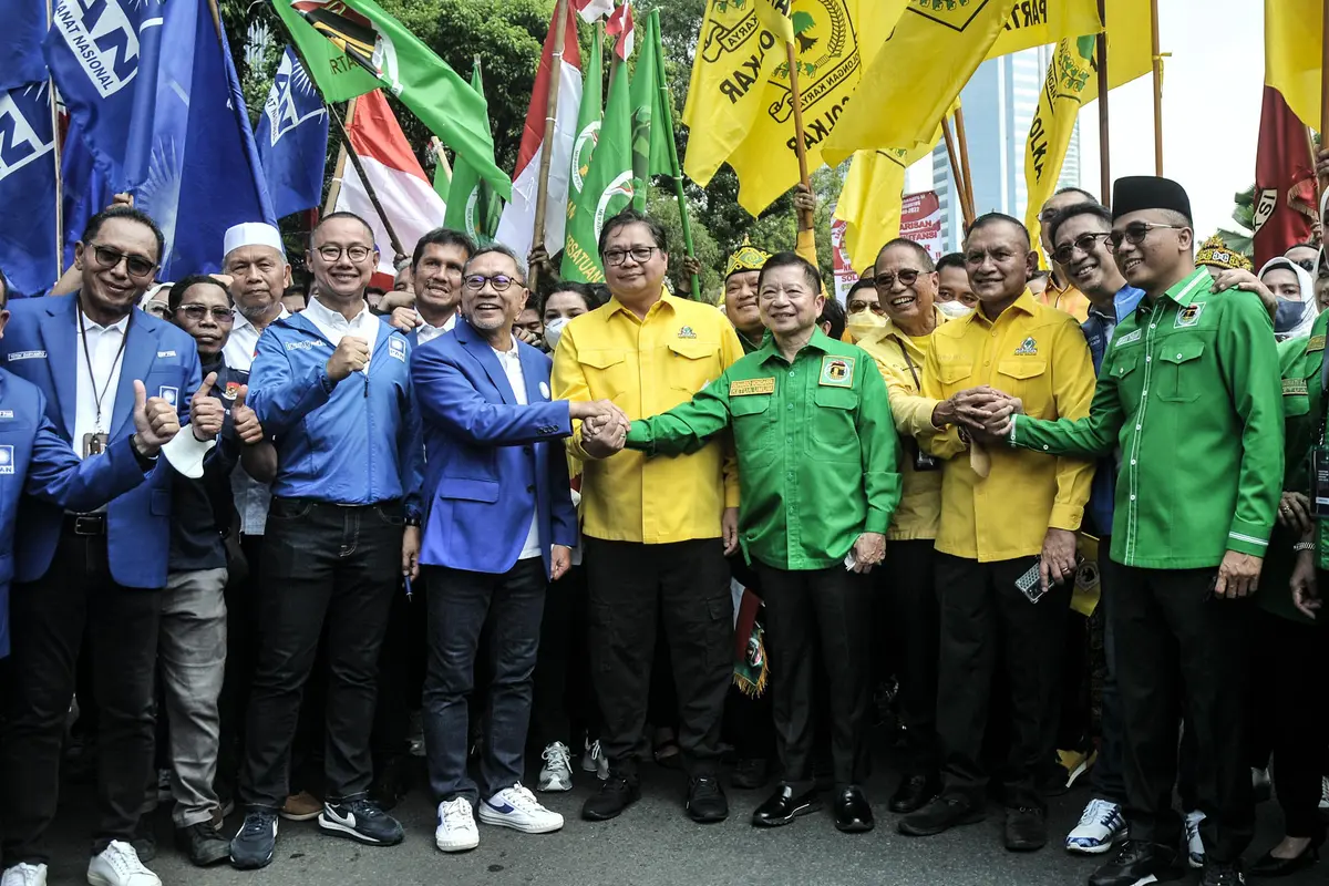 Tiga Petinggi Koalisi Indonesia Bersatu Jalan Bersama ke KPU
