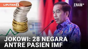 Presiden Joko Widodo membuka Investor Daily Summit 2022 (11/10/2022). Dalam kesempatan itu, ia melontarkan pesan soal ketidakpastian ekonomi global. Ia menyebut adanya antrian 28 negara untuk menjadi pasien IMF.