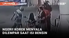 Edan! Pria Lempar Korek Api di SPBU Cirebon