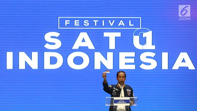 Jokowi Ajak Kaum Milenial Untuk Tidak Golput di Festival Satu Indonesia