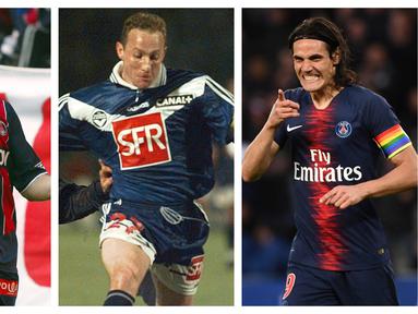 Liga Prancis yang masuk dalam deretan Liga terbaik di Eropa dihuni para striker tajam, mulai striker lokal hingga striker impor. Berikut 5 striker tertajam yang dimiliki klub Prancis yang berlaga di semua ajang kompetisi sepanjang sejarah. (Kolase Foto AFP)