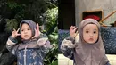 Pasangan kakak beradik, Ameena dan Azura Atta, kerap tampil kembar di setiap kesempatan. Termasuk saat hendak merayakan Isra Miraj [@attahalilintar]