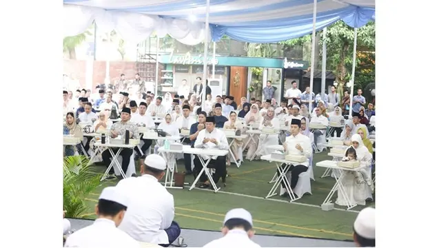 6 Potret Tasyakuran Ibas Yudhoyono dan Aliya Rajasa Jelang Berangkat Haji