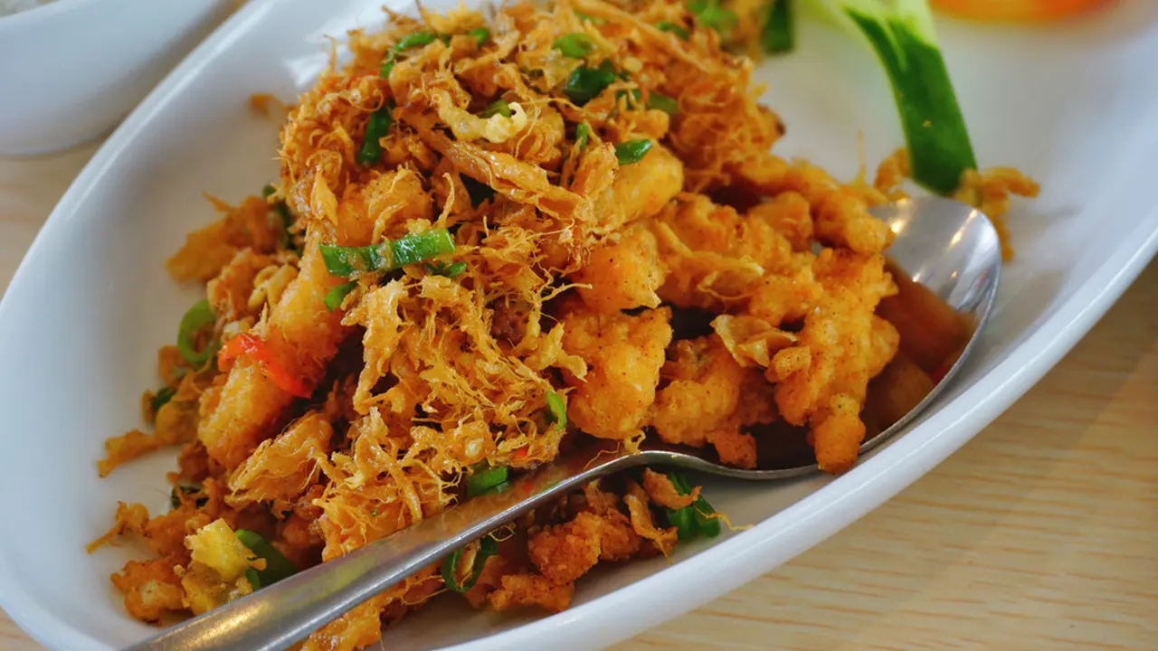 Ikan Kakap Goreng Telur Asin