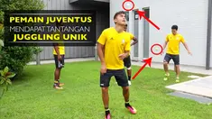 Video para pemain Juventus, Dybala dan kawan-kawan, mendapat tantangan juggling bola unik.