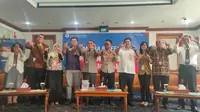 Bank Indonesia menggelar Media Briefing dengan menggandeng para perbankan dan aplikasi jasa pembayaran online untuk menyosialisasikan QRIS (Liputan6.com / Nefri Inge)