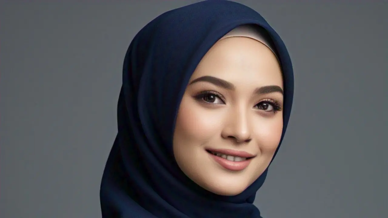 Gamis Brokat Navy