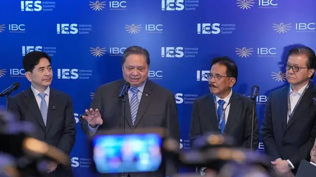 Menkoperekonomian Airlangga Hartarto di Indonesia Economic Summit 2026 yang berlangsung dua hari di Jakarta, 3-4 Februari 2026. Dok IES