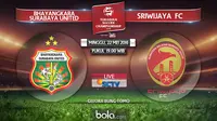 Bhayangkara Surabaya United vs Sriwijaya FC (bola.com/Rudi Riana)