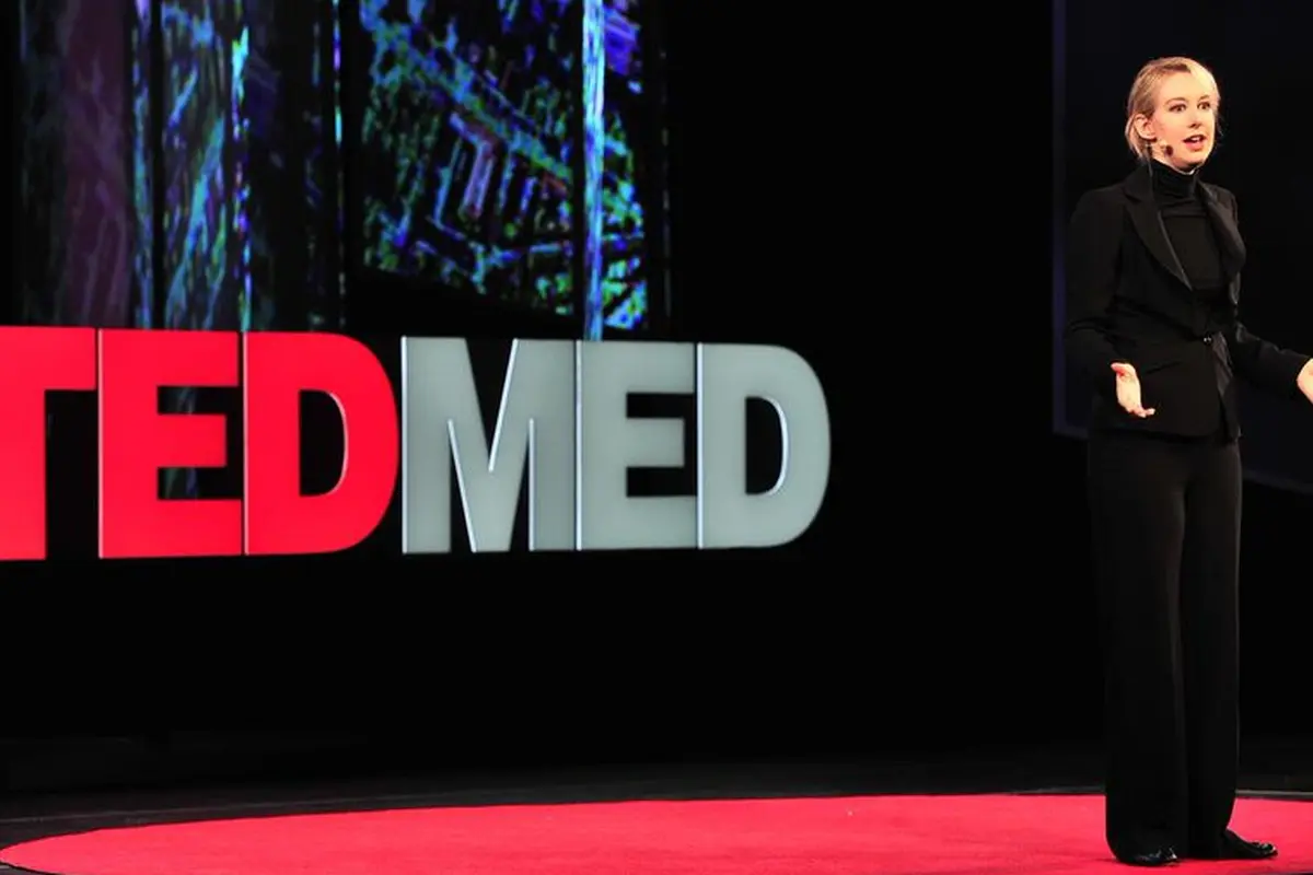 Elizabeth Holmes, founder Theranos, berbicara di TED.