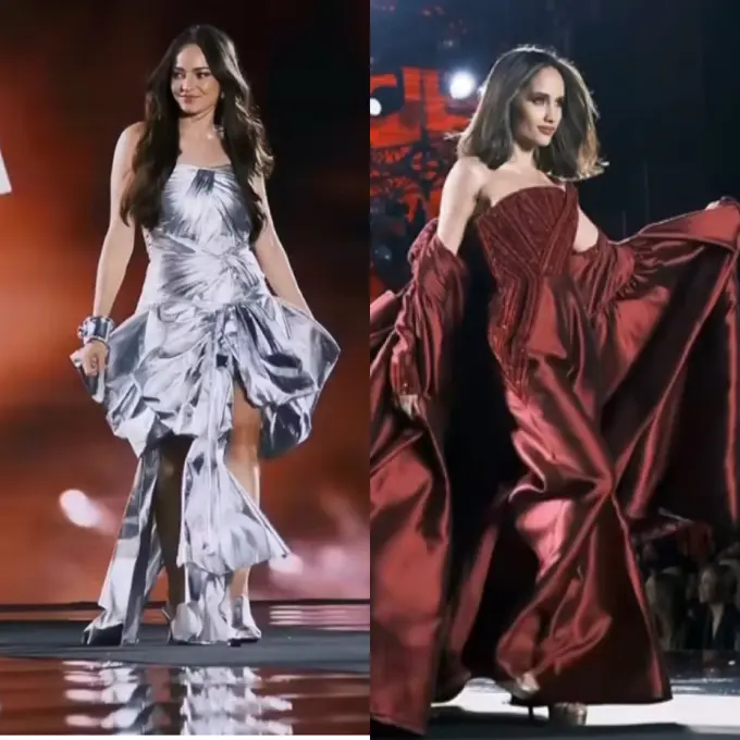 Gaya rambut Enzy Storia dan  Cinta Laura di Paris Fashion Week