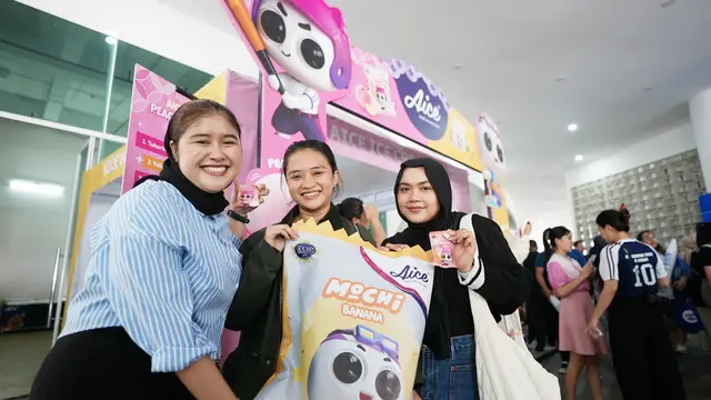 Suasana Fan Zone di Indonesia Arena saat Fun Volleyball 2024