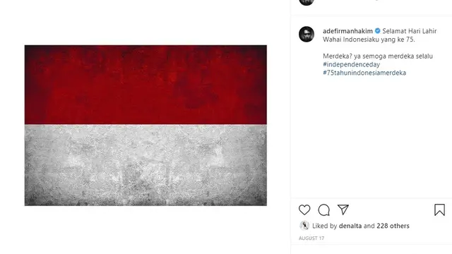 Ade Firman Hakim (Foto: Instagram/@adefirmanhakim)