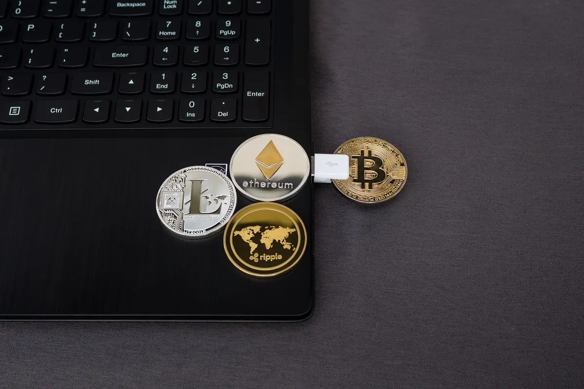Ilustrasi Mata Uang Kripto, Mata Uang Digital. Kredit: WorldSpectrum from Pixabay