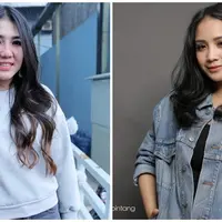 Via Vallen-Nagita Slavina. (Deki Payoga/Febio Hernanto/Bintang.com)